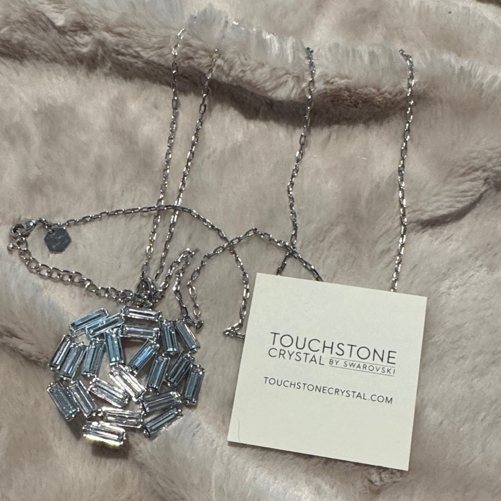 Touchstone Crystal by Swarovski Silver Necklace